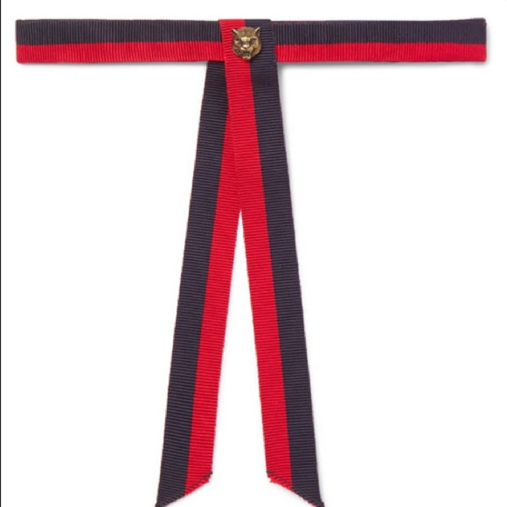 Gucci Grosgrain Embellished Necktie